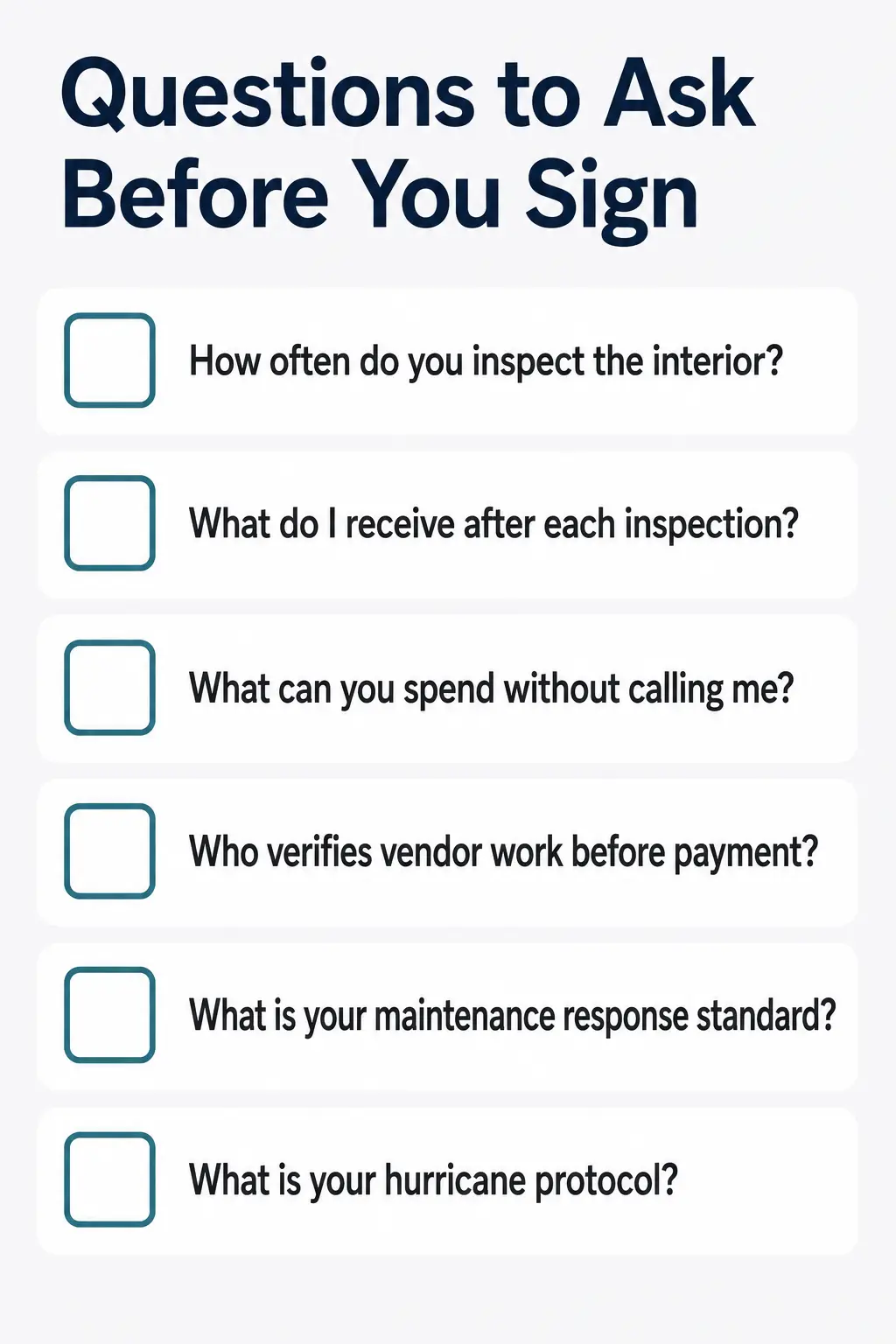 What Absentee Owners Need Property Manager Questions