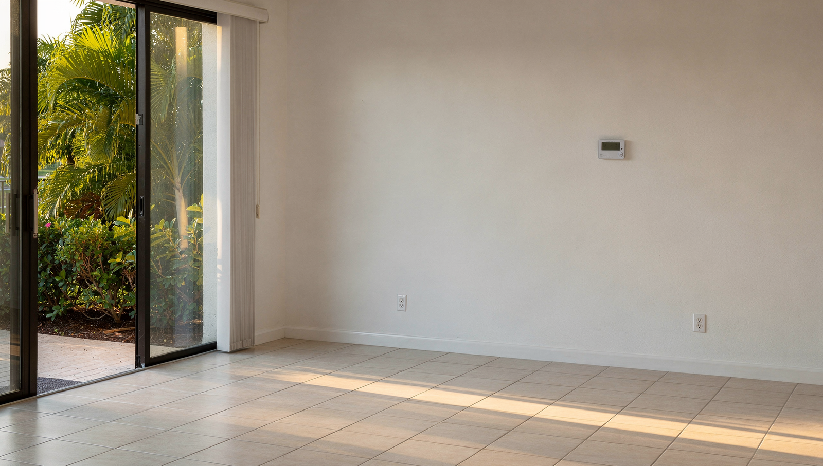 Vacant South Florida residential rental interior held in conditioned, rent-ready condition between tenancies